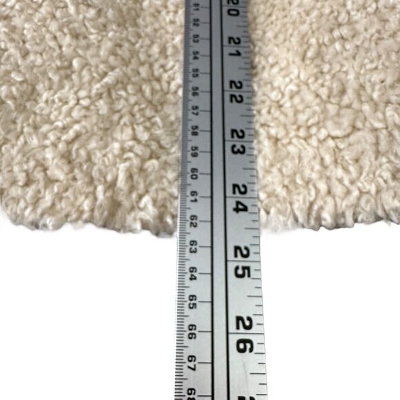 Pendleton Sherpa Fleece Jacket Women’s Medium Ivory Cream Oatmeal Zip Deep Pile - Picture 10 of 10